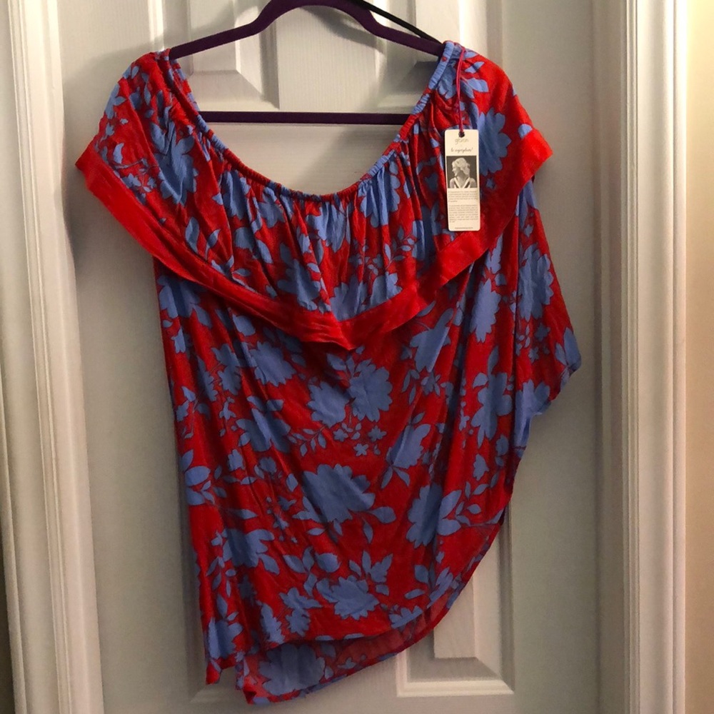 NWT Gibson One Shoulder Top size 3X